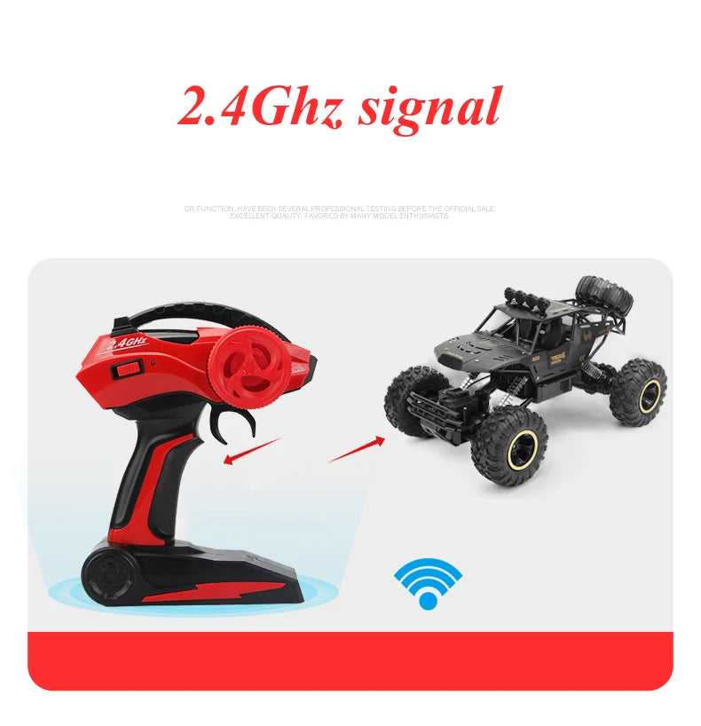 RC Buggy 1:12/1:16 4WD – Off-Road Truck with LED Lights - playtechtoy