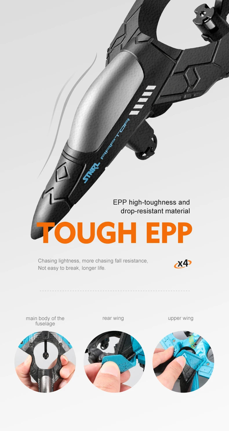 Fighter Plane 2.4G 6CH RC – EPP Foam Glider, Remote Control Airplane - playtechtoy