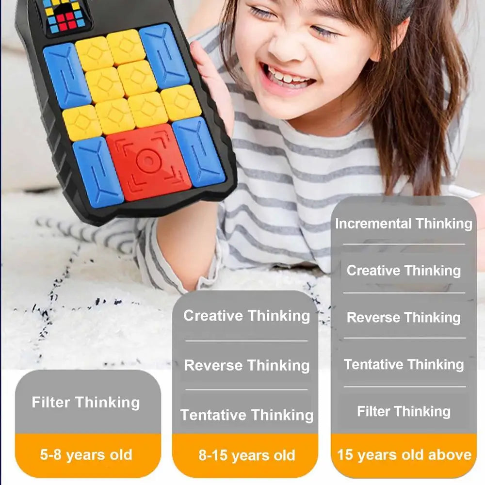 Super Slide Huarong Road Smart Sensor Puzzle | 500+ Levels of Brain Teasers & Interactive Fidget Toys for Kids - Perfect Gift - playtechtoy