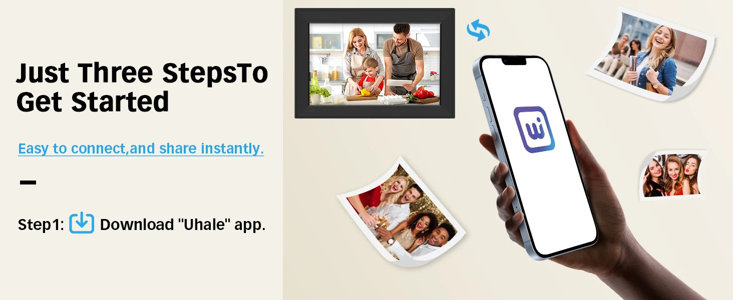 10.1” Digital Picture Frame – WiFi, HD IPS Touch Screen with Auto-Rotate & Large Storage - playtechtoy