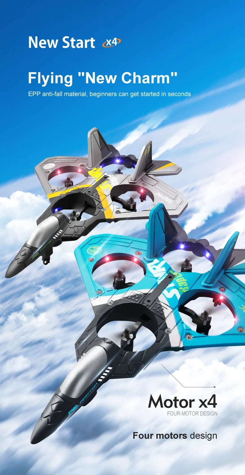 Fighter Plane 2.4G 6CH RC – EPP Foam Glider, Remote Control Airplane - playtechtoy