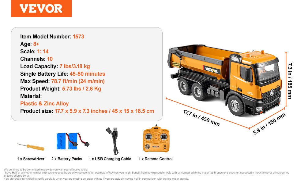 RC Excavator & Dumper – Remote Control Engineering Vehicle for Kids - playtechtoy