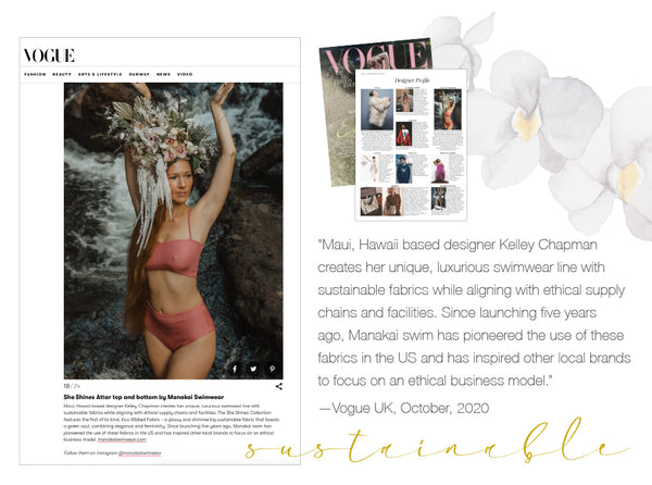 Manakai featured in Vogue UK magazine