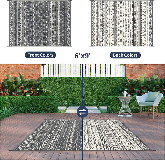 Green Elephant Plastic Waterproof Outdoor Rug - Outdoor Rugs for Patios  Clearance Waterproof, Outdoor Patio Rug Waterproof,RV Outdoor Rugs for