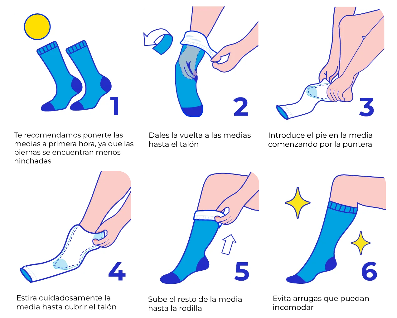 tutorial de como ponerse las medias | It's Socks