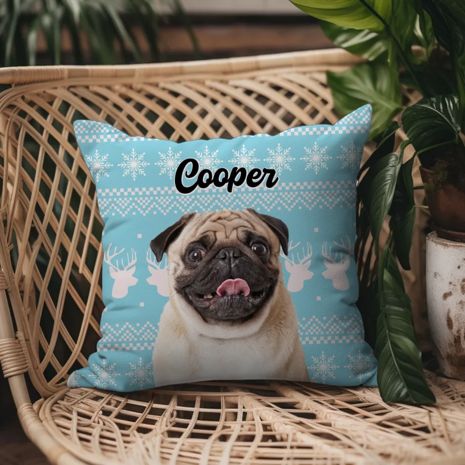 Custom Christmas Throw Pillow Cover (no pillow insert)