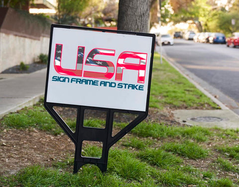 USA Sign Frame and Stake Step Frame