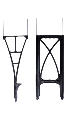 spider stake (L) vs extreme stake (R)