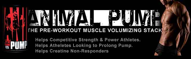 Animal Pump. The Pre-workout Muscle Volumizing Stack.