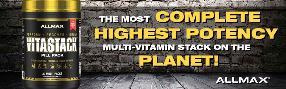 ALLMAX Nutrition Vitastack: The Highest Potency Multi-Vitamin Stack Is Available Now At A1Supplements!