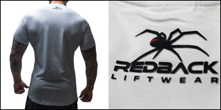 CottonPoly 3 Series - Pure White Tee - Redback Liftwear