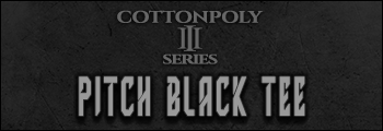 CottonPoly 3 Series - Pitch Black Tee Header - Redback Liftwear