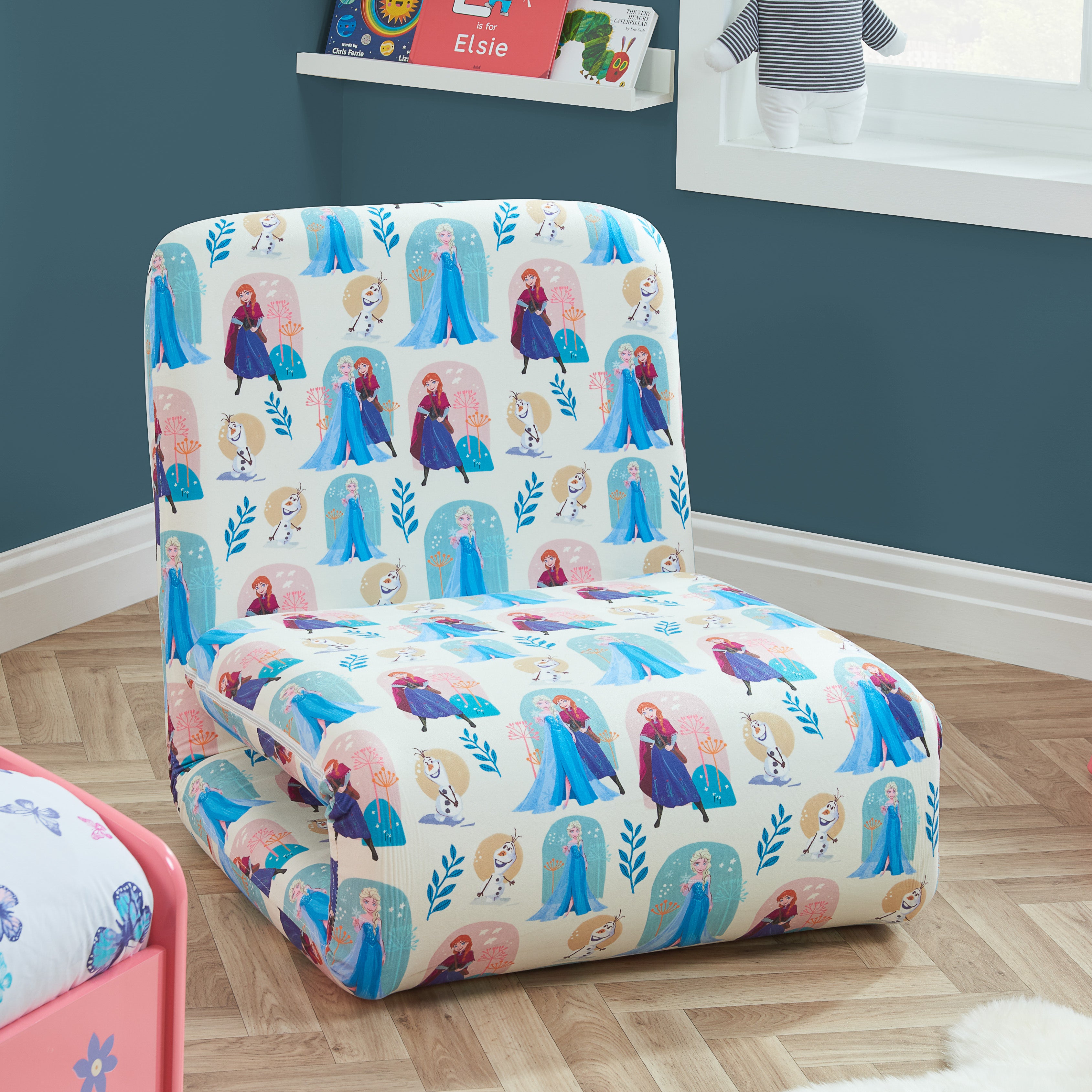 Photos - Kids Furniture Disney Home - Frozen Fold Out Bed Chair DIS-FROFOB 