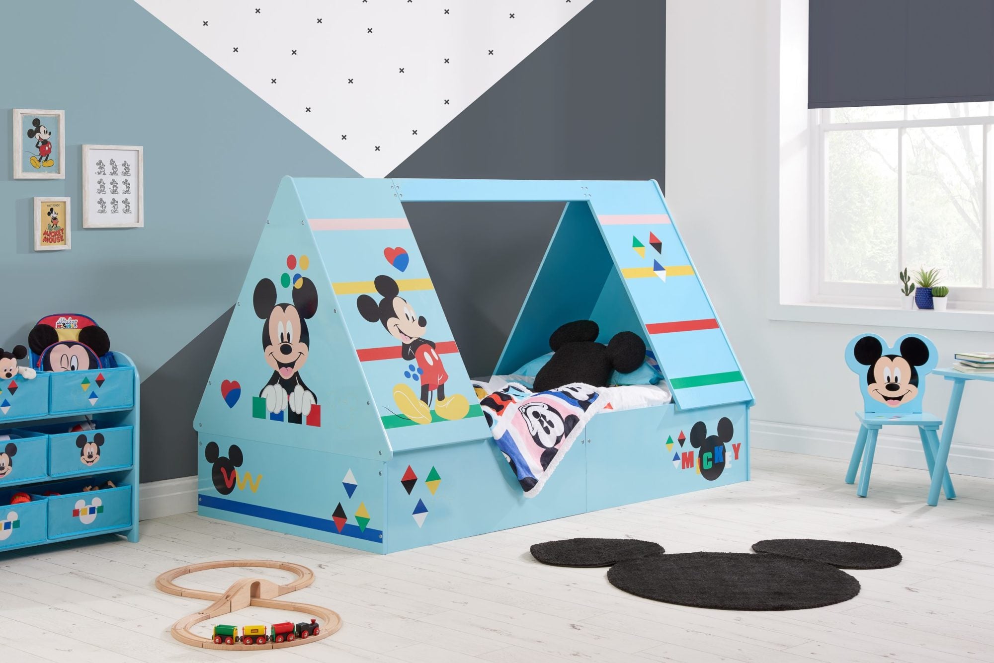 Photos - Kids Furniture Disney Home - Mickey Mouse Single Tent Bed DIS-MICTB3 