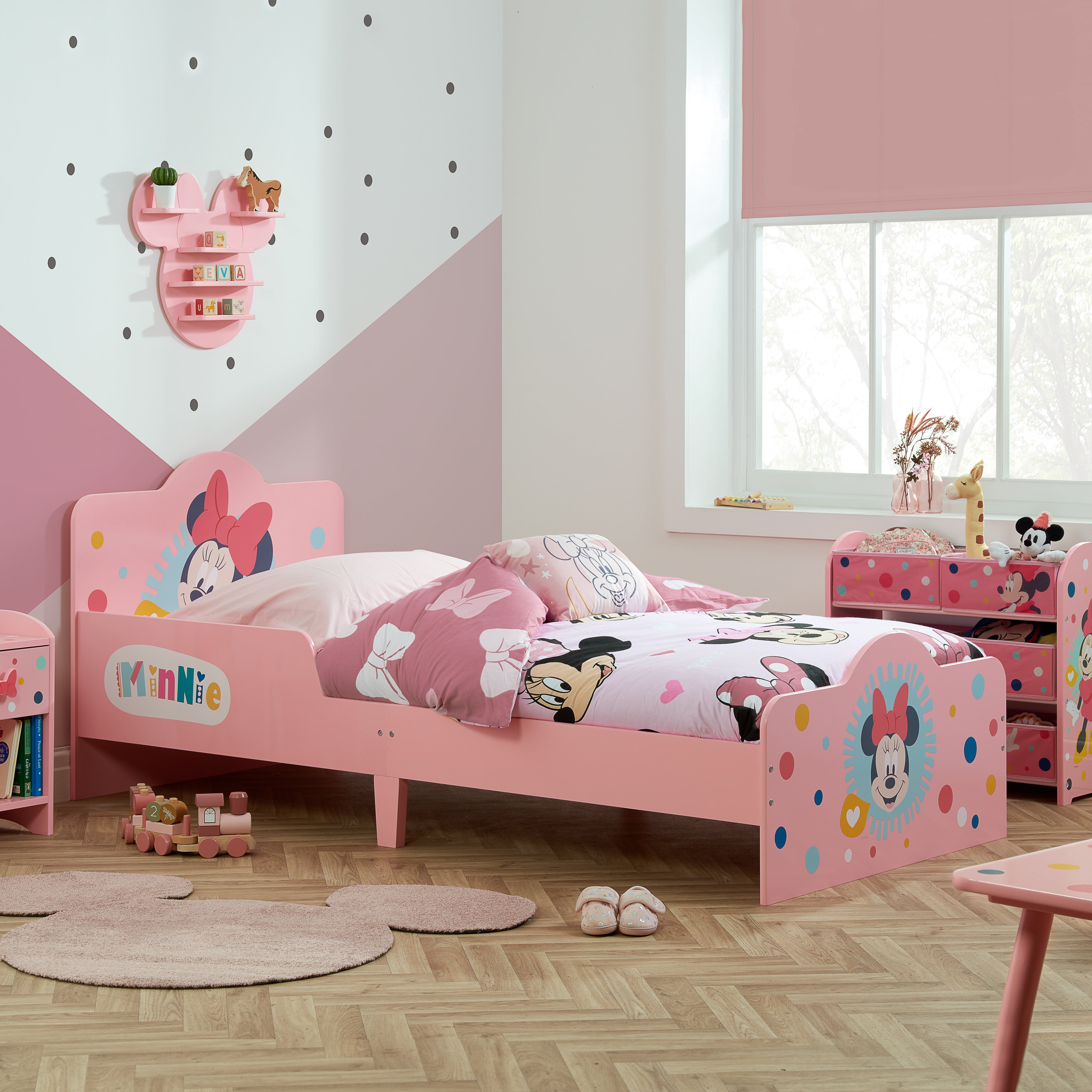 Photos - Kids Furniture Disney Home - Minnie Mouse Single Bed DIS-MINB3 