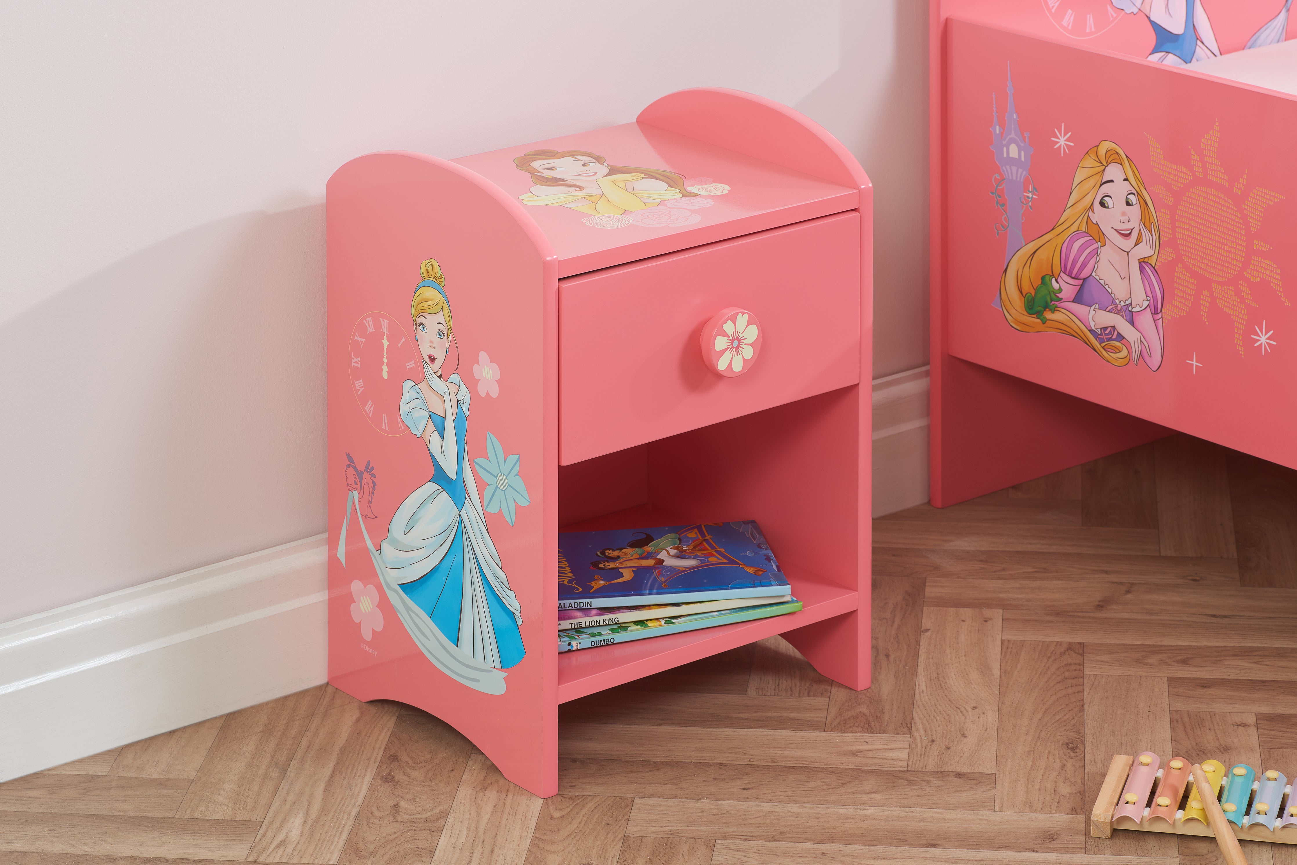 Photos - Kids Furniture Disney Home -  Princess Bedside Table DIS-PRIBT 