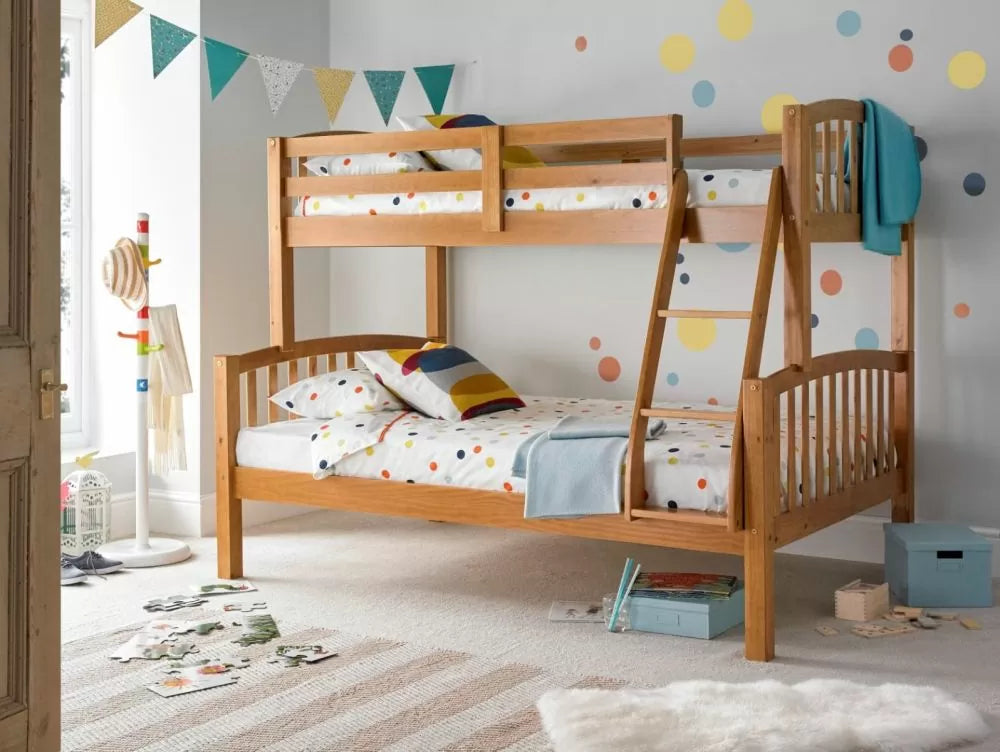 Photos - Kids Furniture Bedmaster Mya Natural Solid Triple Sleeper Bunk AMTSP 