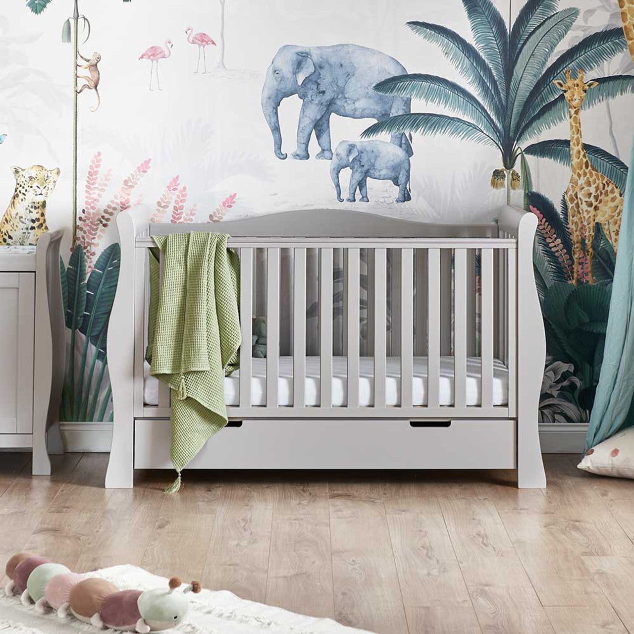 Photos - Cot Obaby Stamford Luxe Sleigh  Bed 21OB2612 