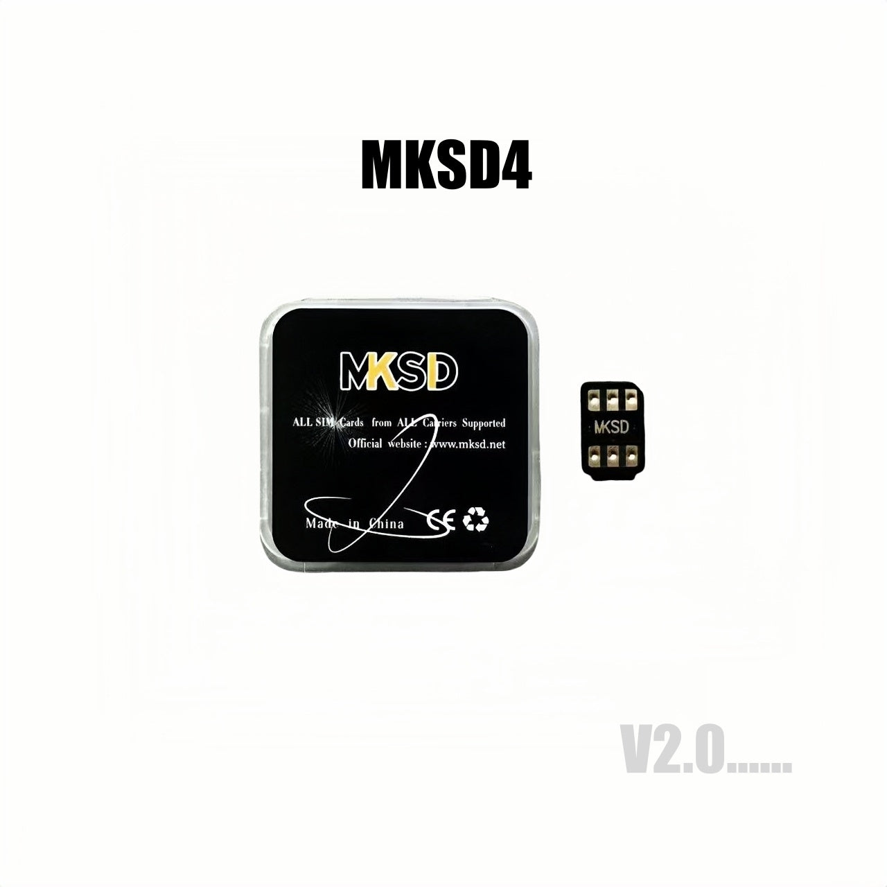 MKSD4 V2.0 Turbo Sim Rsim QPE/Intel Mode Sim Unlock Chip for iPhone 16 15 14 13 12 11 X 8 7 6