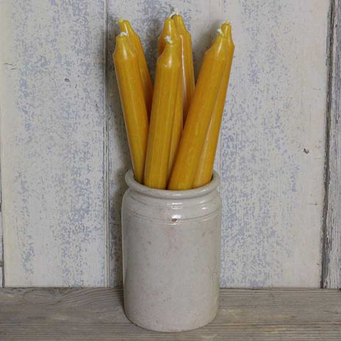 Mustard Dinner Candle