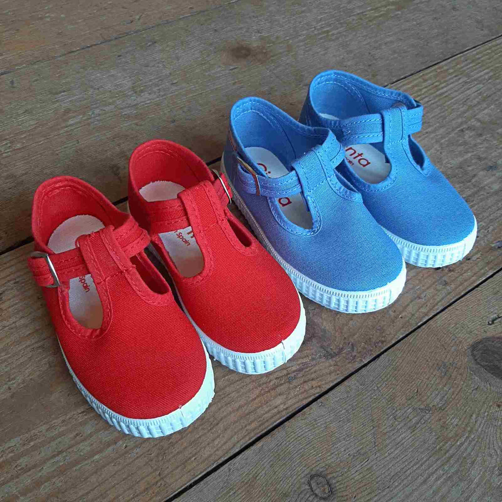 Children's Canvas T Bar Shoes | Closet & Botts