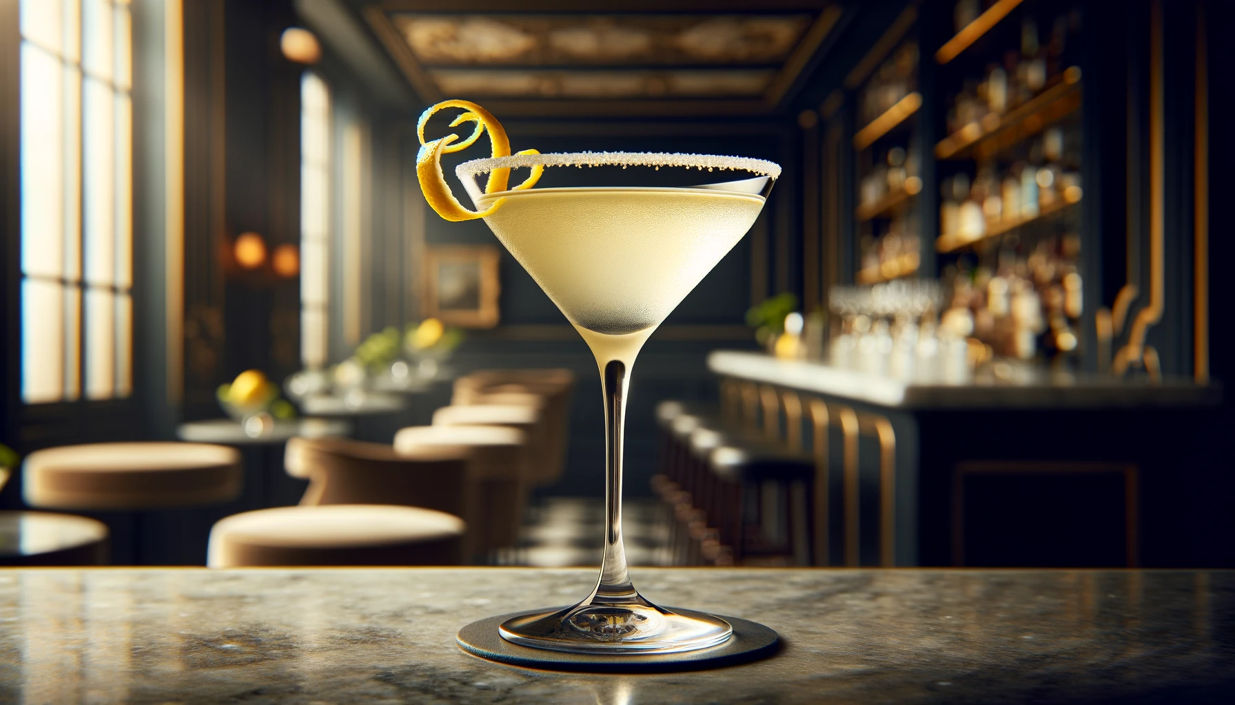 L'Élégance Citronnée: Lemon Drop Martini