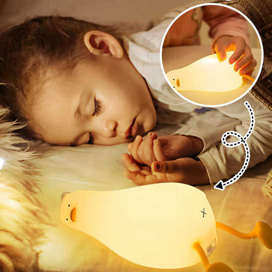 bébé veilleuse canard tactile