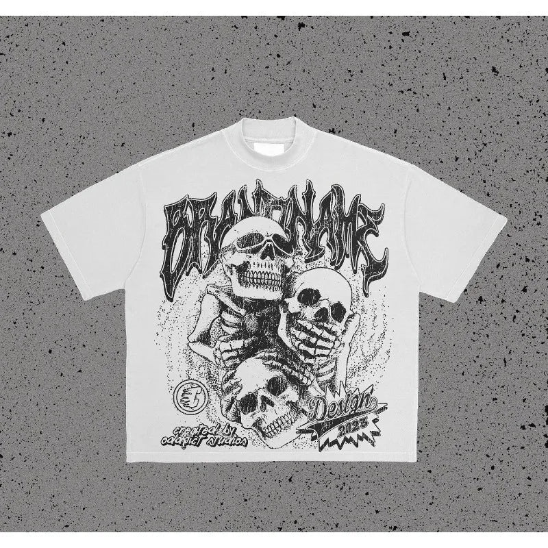 2024 Hip Hop Oversized Printed T-Shirt