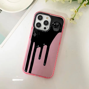 Ink Art Black Dripping Phone Case For Iphone - xinnzy