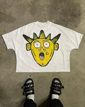 Y2k Streetwear Cartoon Graphic Retro T Shirts - xinnzy