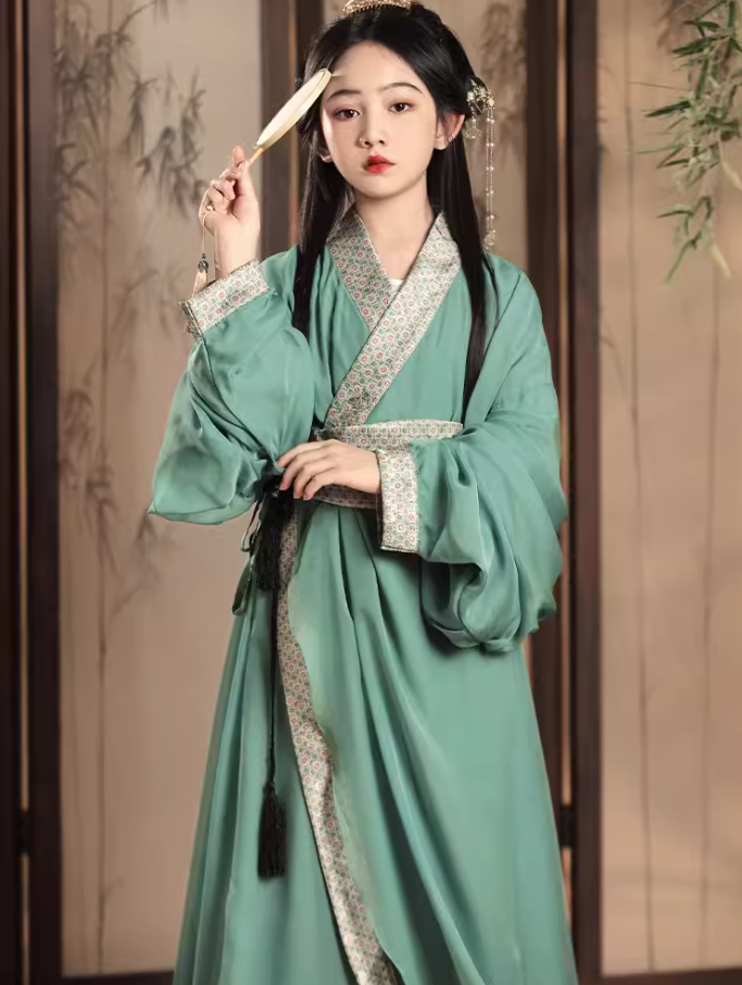 【怀楚】复原款战国袍直裾春秋礼服演出服童装女