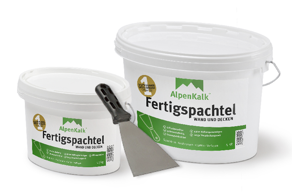 AlpenKalk Fertigspachtel und Spachtel Werkzeug