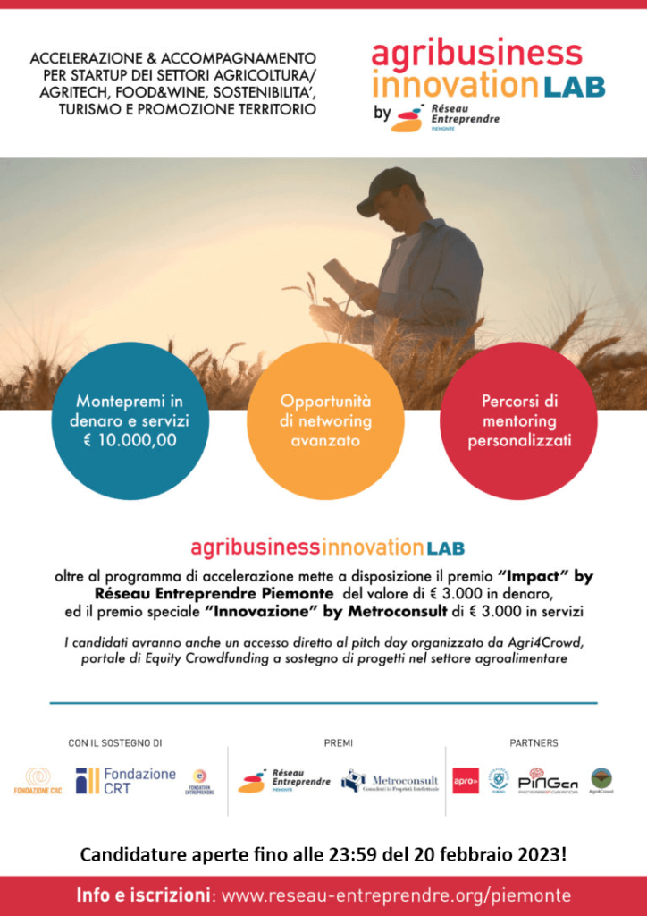 Mindful Morsel selezionata per l'Agribusiness Innovation Lab!