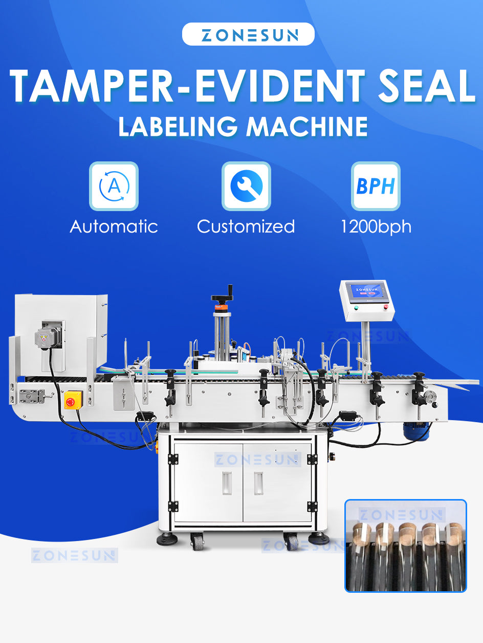 Zonesun ZS-TB823F Tamper Evident Seal Labeling Machine