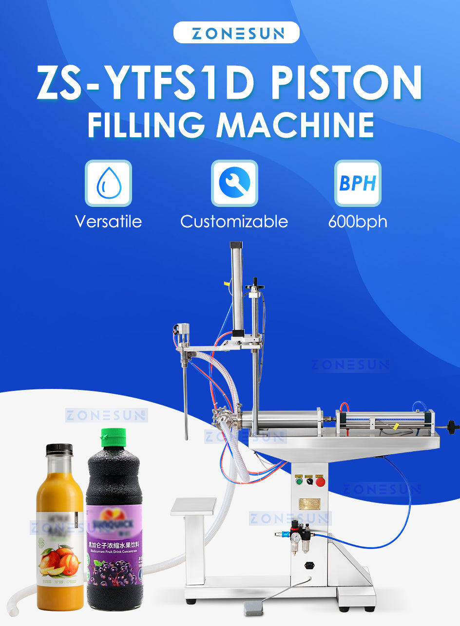 Zonesun ZS-YTFS1D Stand Piston Filler