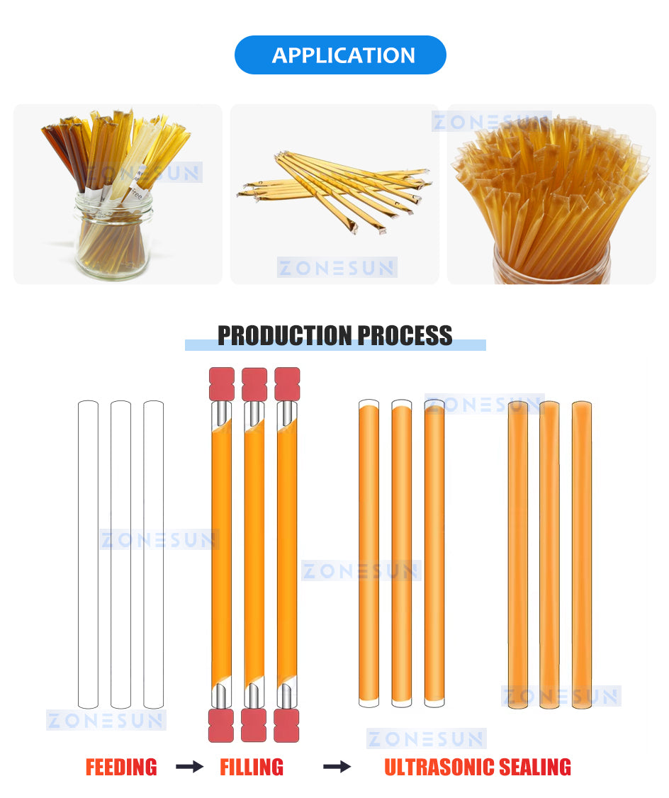 ZS-FSHS21 Honey Straw Filling Machine Applications