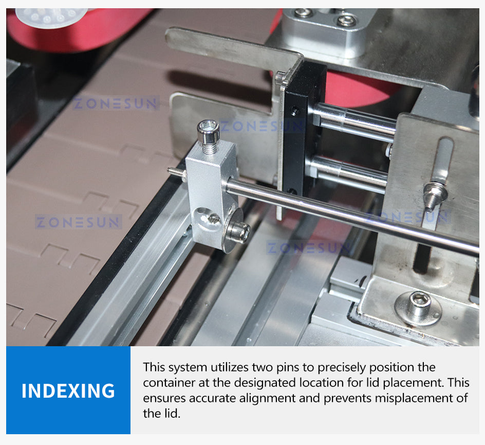 Zonesun ZS-VTYG01 Automatic Lid Pressing Machine Indexing System