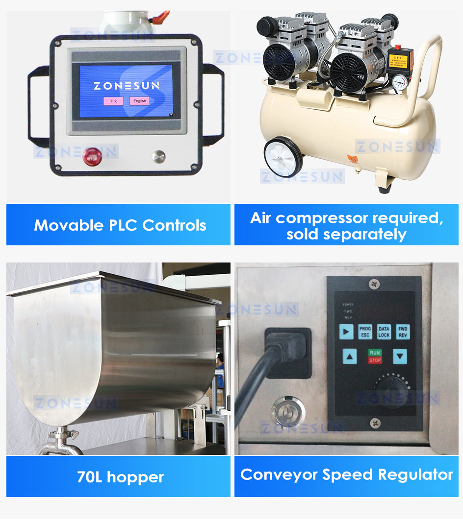 Zonesun ZS-VTRP2A Automatic Paste Filler Controls