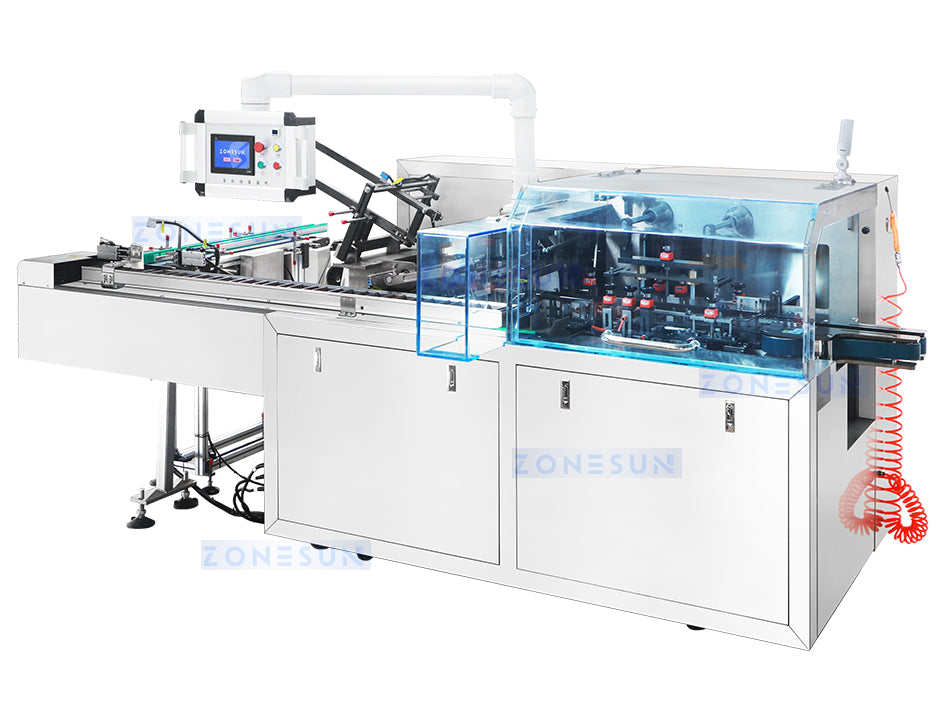 ZONESUN ZS-MSZH80 Automatic Horizontal Perfume Face Cream Paper Box Cartoner Cartoning Machine