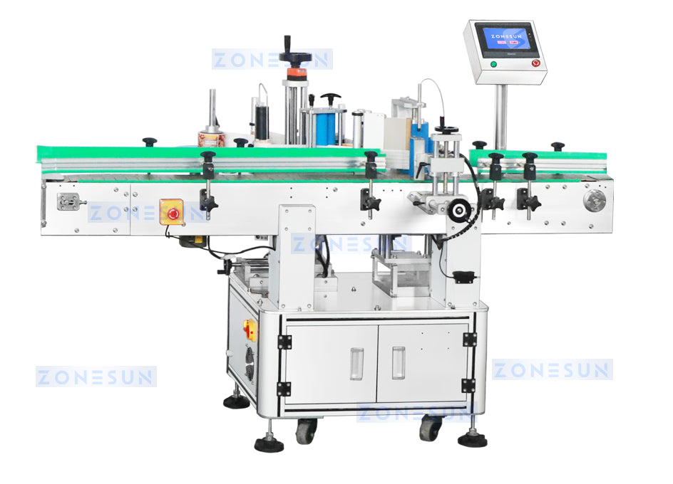 Zonesun ZS-FAL180F4 Rotary Syrup Bottling Line Labeling Machine