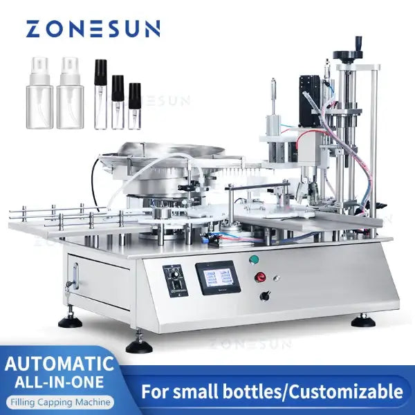 ZONESUN ZS-AFC7 Monoblock Single Nozzle Magnetic Pump Liquid Filling and Capping Machine