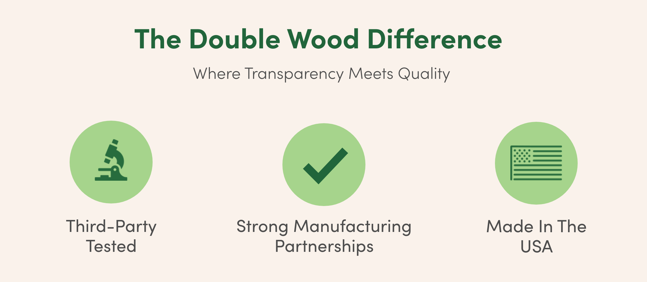 The Double Wood Difference