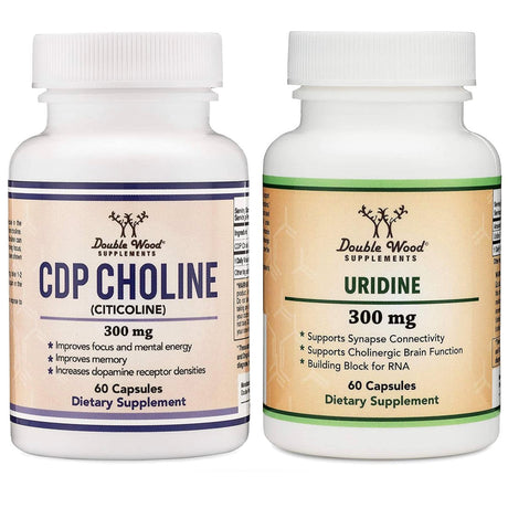  Alpha GPC Choline 600mg Capsules - Brain Support Supplement  For Focus