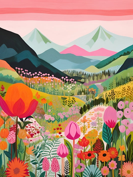 Colorful Mountain' Paint by Numbers