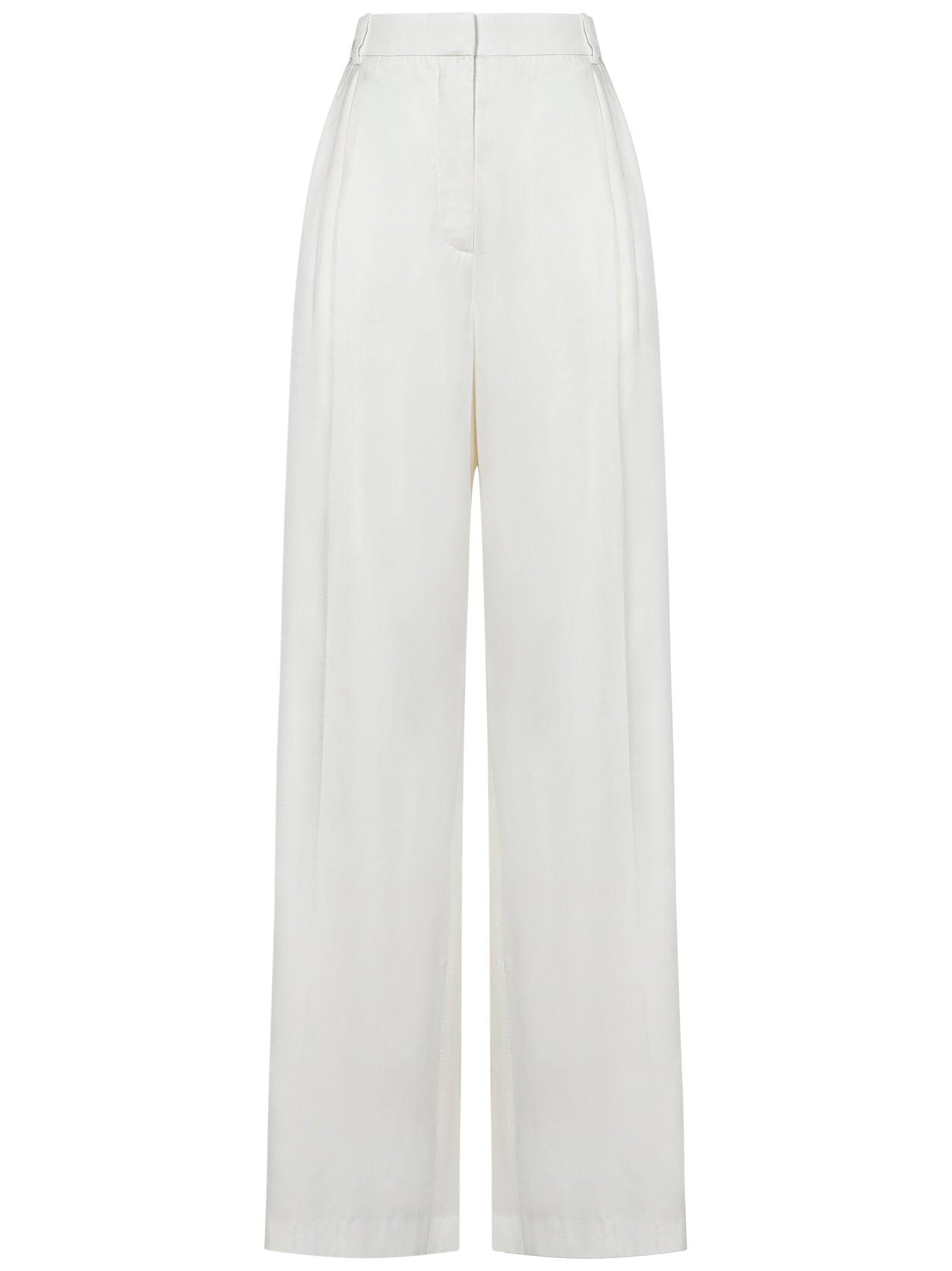 Shop Alexander Mcqueen Trousers In Bianco