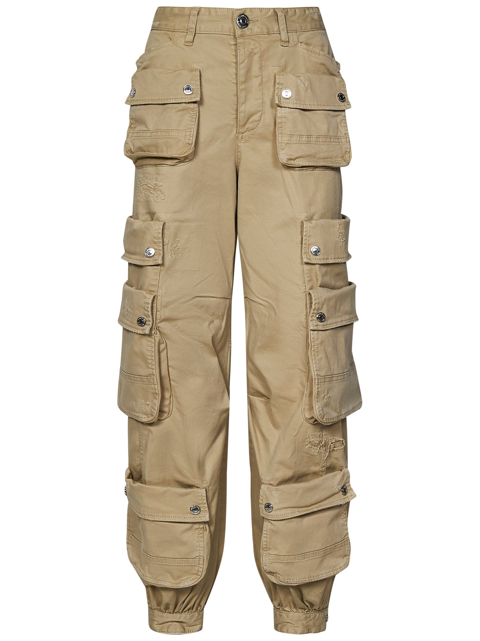 Shop Dsquared2 Trousers In Beige