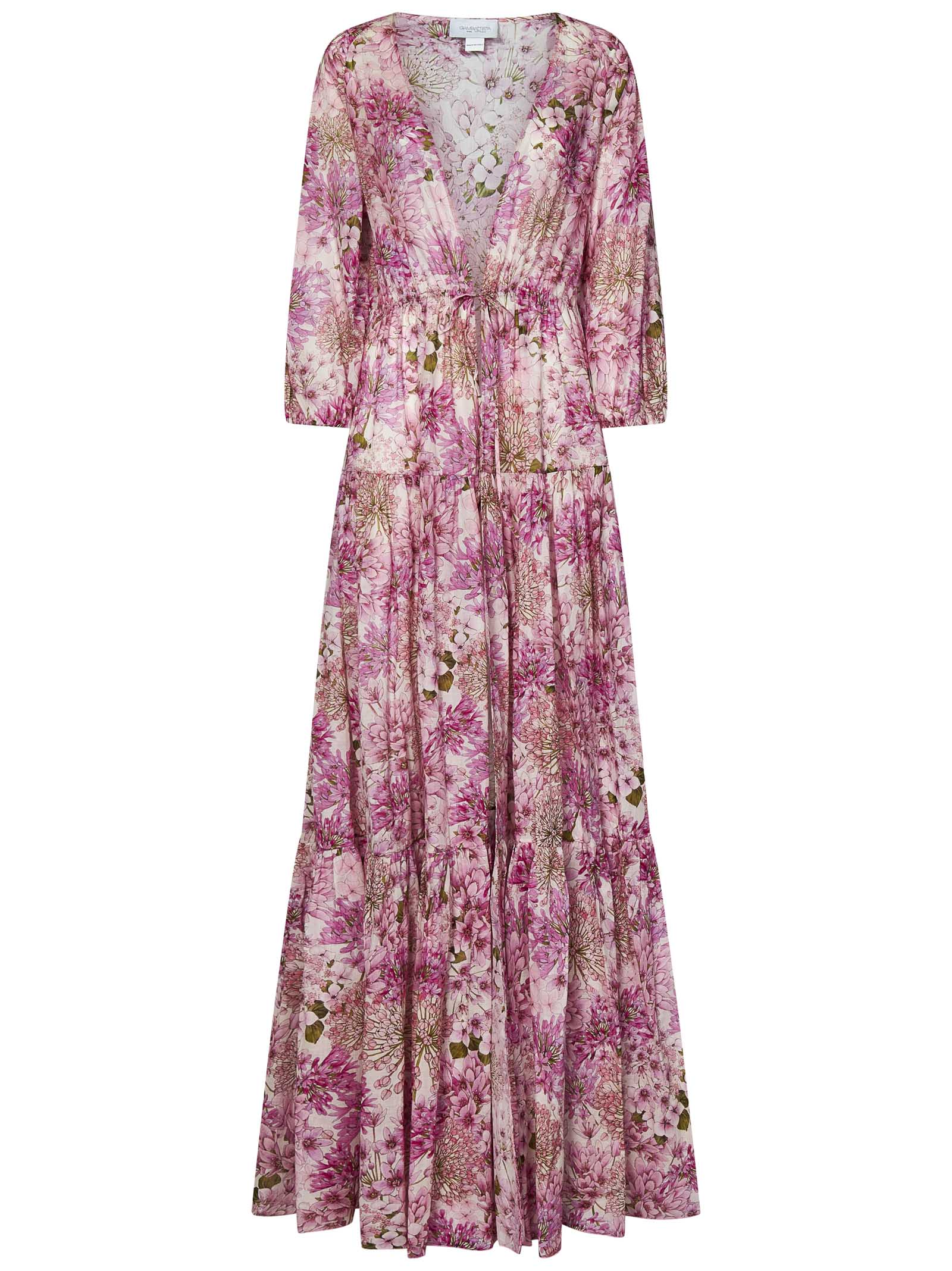 Shop Giambattista Valli Long Dress In Rosa