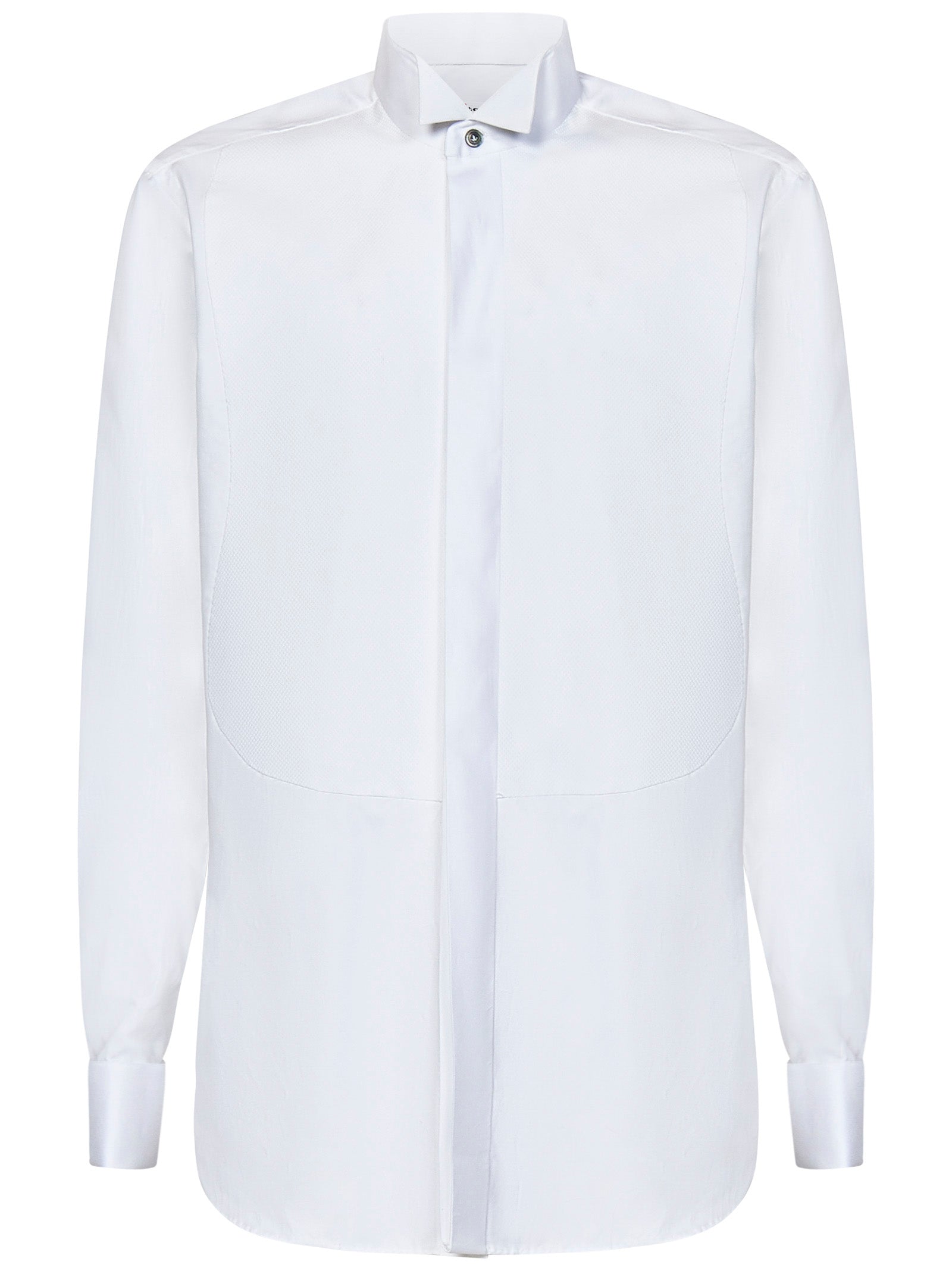Shop Kiton Shirt In Bianco