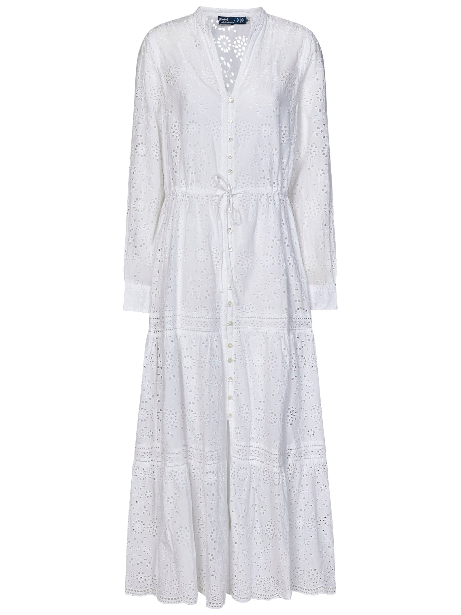 Shop Ralph Lauren Dress In Bianco