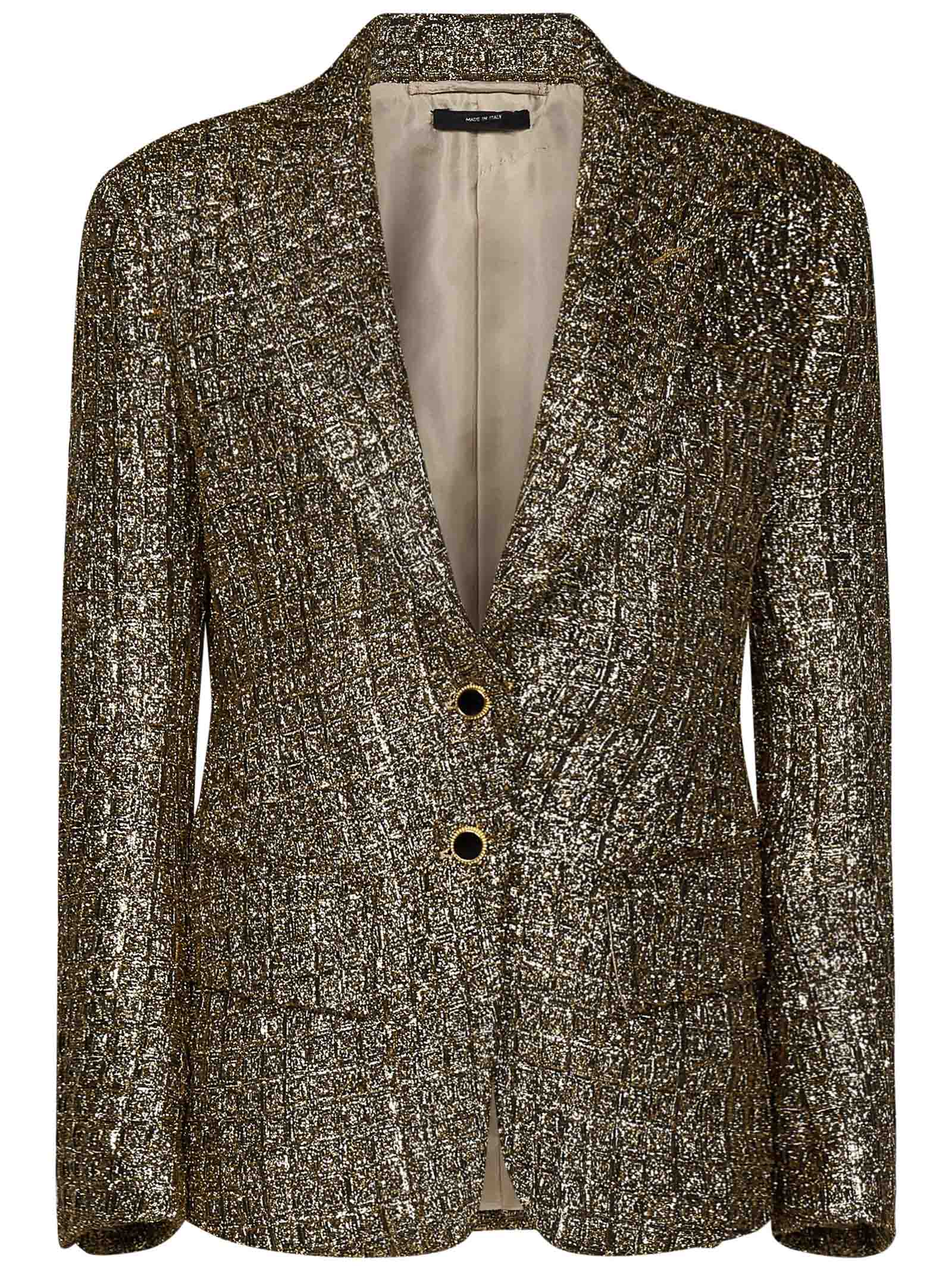 Shop Tom Ford Blazer In Oro